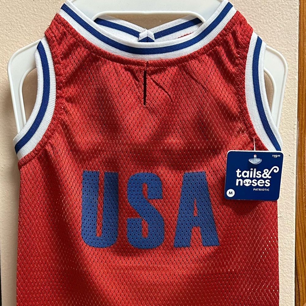Tails & Noses Red Patriotic Dog Tank